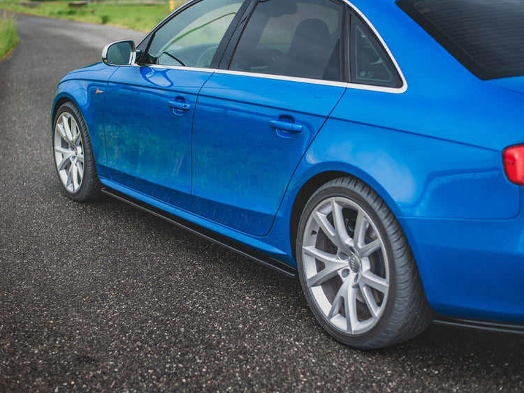Maxton Design Side Skirts Diffusers Audi S4 / A4 / A4 S-line B8 / B8 Facelift (2008-2015) - Wayside Performance 
