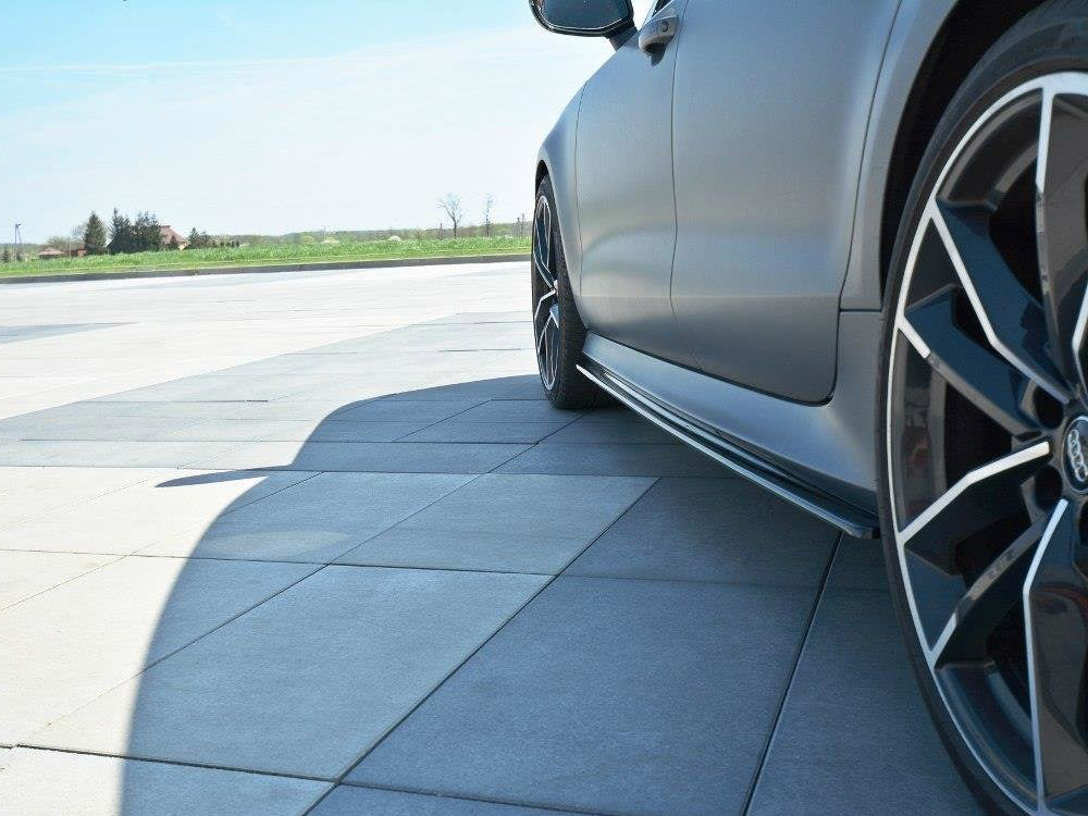 Side Skirts Diffusers V.1 Audi RS7 C7 Facelift - Wayside Performance 