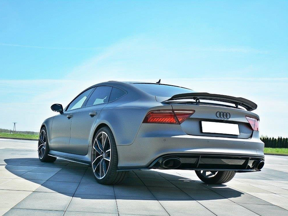 Central Rear Splitter Audi RS7 C7 Facelift (2014-2017) - Wayside Performance 