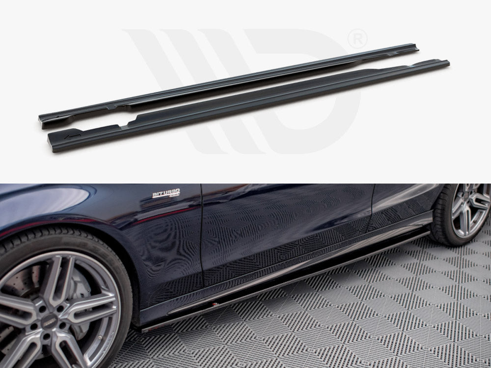 Side Skirts Diffusers Mercedes-AMG C 43 / AMG-Line W205 - Wayside Performance 