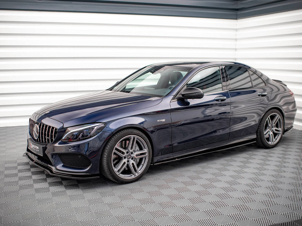 Side Skirts Diffusers Mercedes-AMG C 43 / AMG-Line W205 - Wayside Performance 