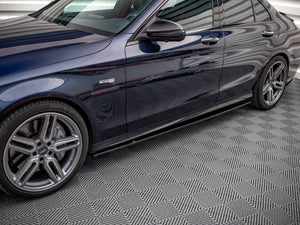 Side Skirts Diffusers Mercedes-AMG C 43 / AMG-Line W205 - Wayside Performance 