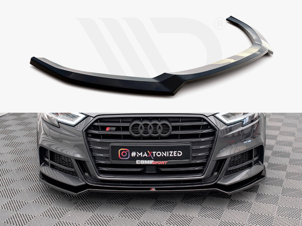 Maxton Design Front Splitter V.2 Audi S3 Sportback 8v Facelift - Wayside Performance 