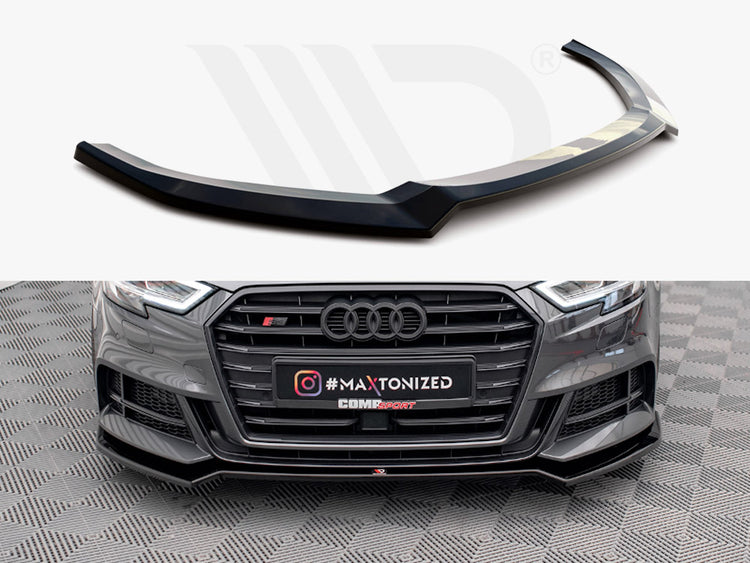 Maxton Design Front Splitter V.2 Audi S3 Sportback 8v Facelift - Wayside Performance 