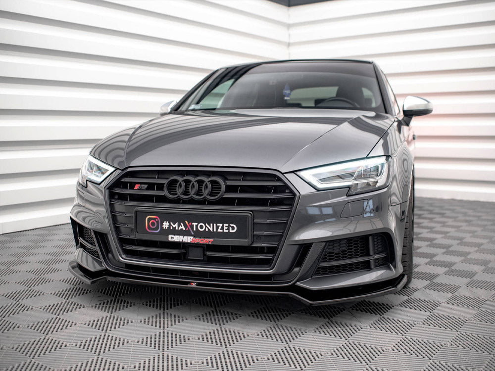 Maxton Design Front Splitter V.2 Audi S3 Sportback 8v Facelift - Wayside Performance 