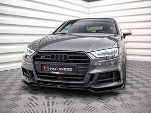 Maxton Design Front Splitter V.2 Audi S3 Sportback 8v Facelift - Wayside Performance 