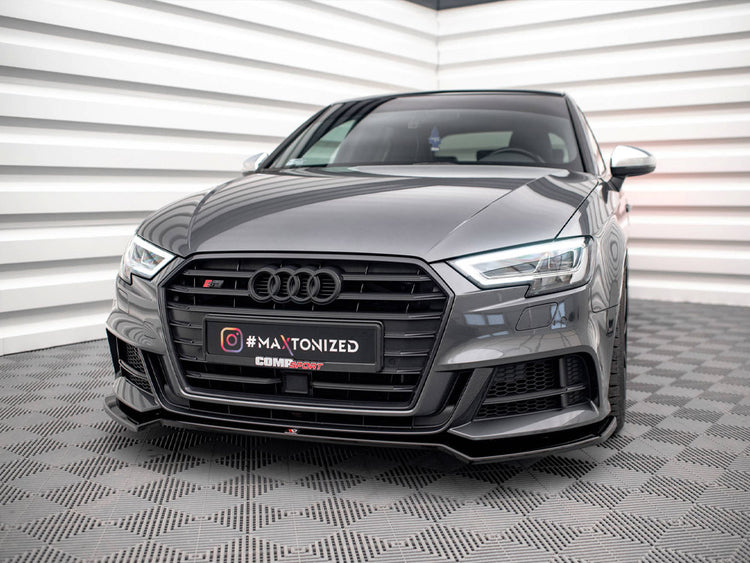 Maxton Design Front Splitter V.2 Audi S3 Sportback 8v Facelift - Wayside Performance 