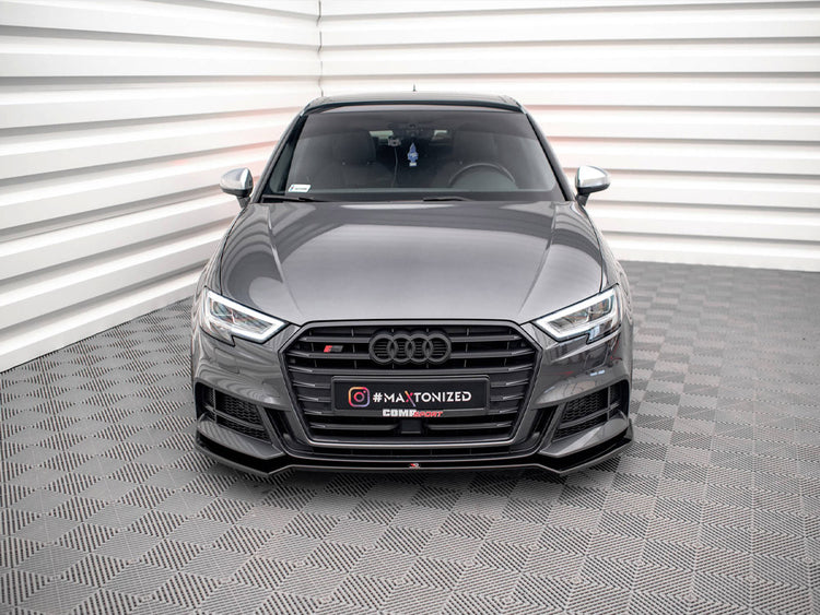 Maxton Design Front Splitter V.2 Audi S3 Sportback 8v Facelift - Wayside Performance 