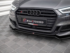 Maxton Design Front Splitter V.2 Audi S3 Sportback 8v Facelift - Wayside Performance 
