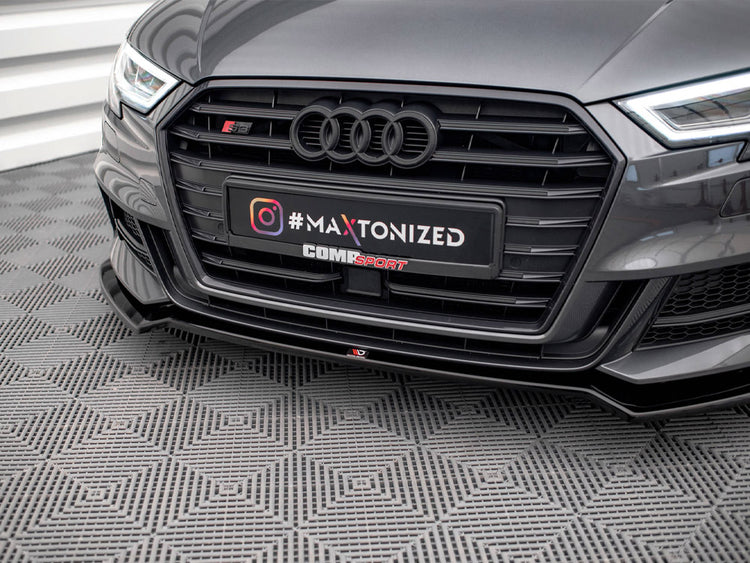 Maxton Design Front Splitter V.2 Audi S3 Sportback 8v Facelift - Wayside Performance 