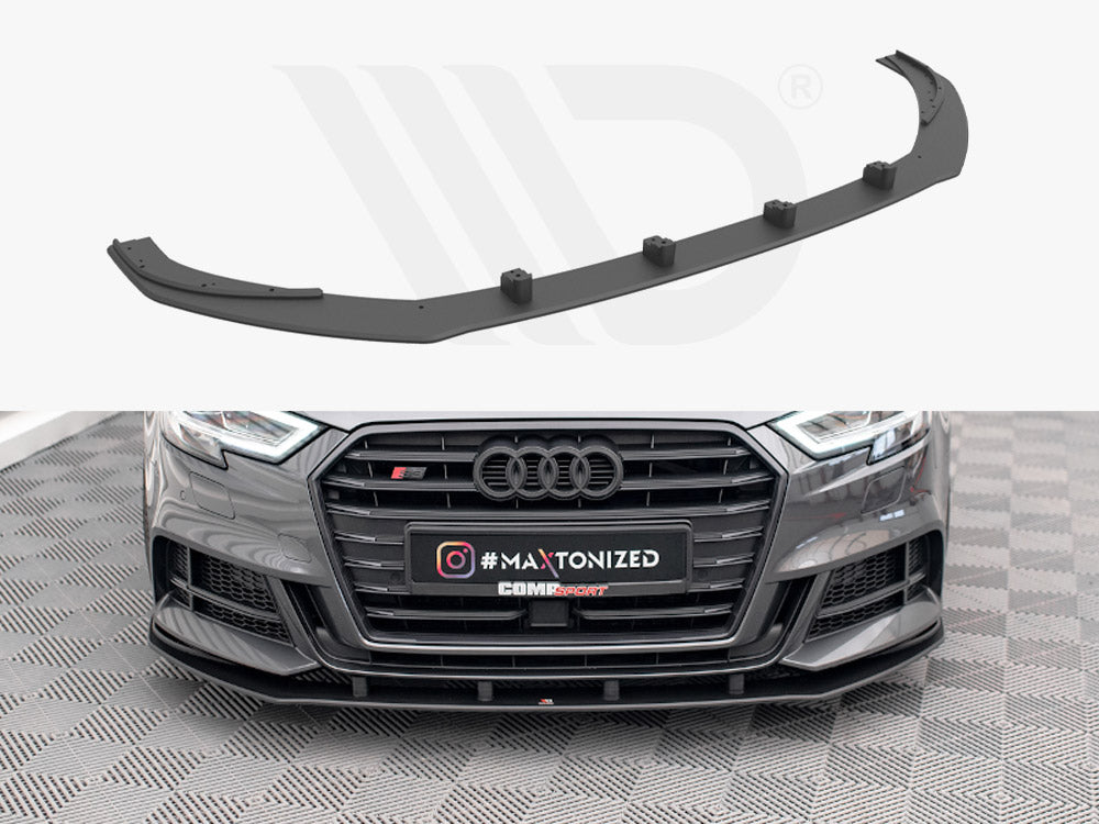 Maxton Design Street Pro Front Splitter Audi S3 Sportback 8v Facelift - Wayside Performance