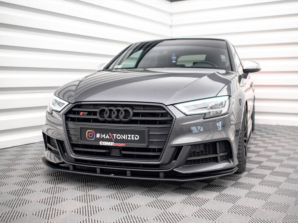 Maxton Design Street Pro Front Splitter Audi S3 Sportback 8v Facelift - Wayside Performance