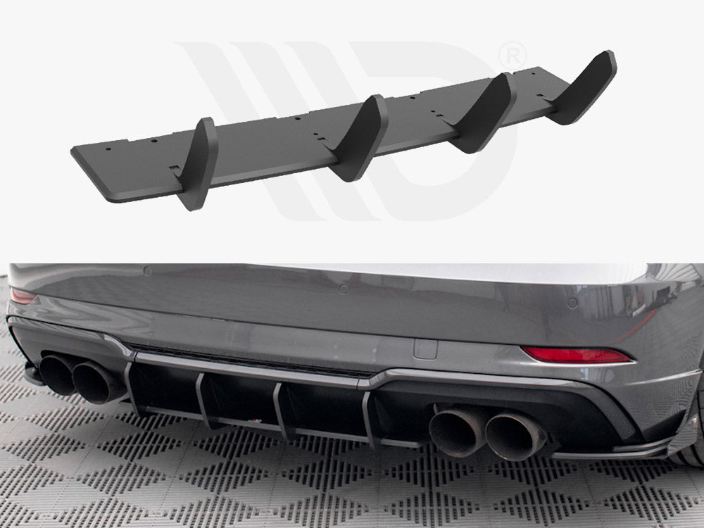Maxton Design Street Pro Rear Diffuser Audi S3 Sportback 8v Facelift - Wayside Performance 