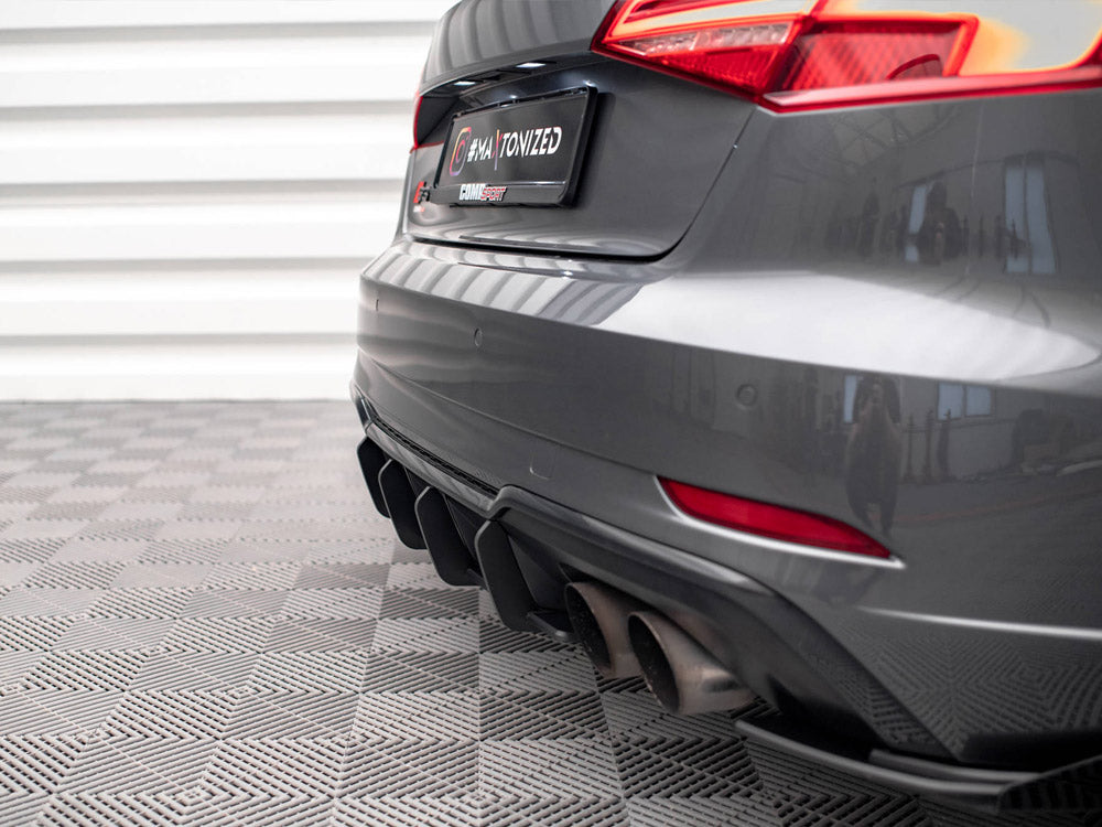 Maxton Design Street Pro Rear Diffuser Audi S3 Sportback 8v Facelift - Wayside Performance 