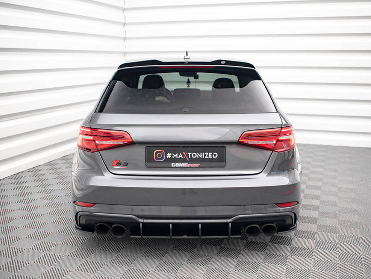 Maxton Design Street Pro Rear Side Splitters Audi S3 Sportback 8v Facelift - Wayside Performance 