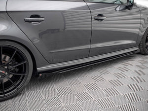 Street Pro Side Skirts Diffusers (+flaps) Audi S3 Sportback 8v Facelift - Wayside Performance 