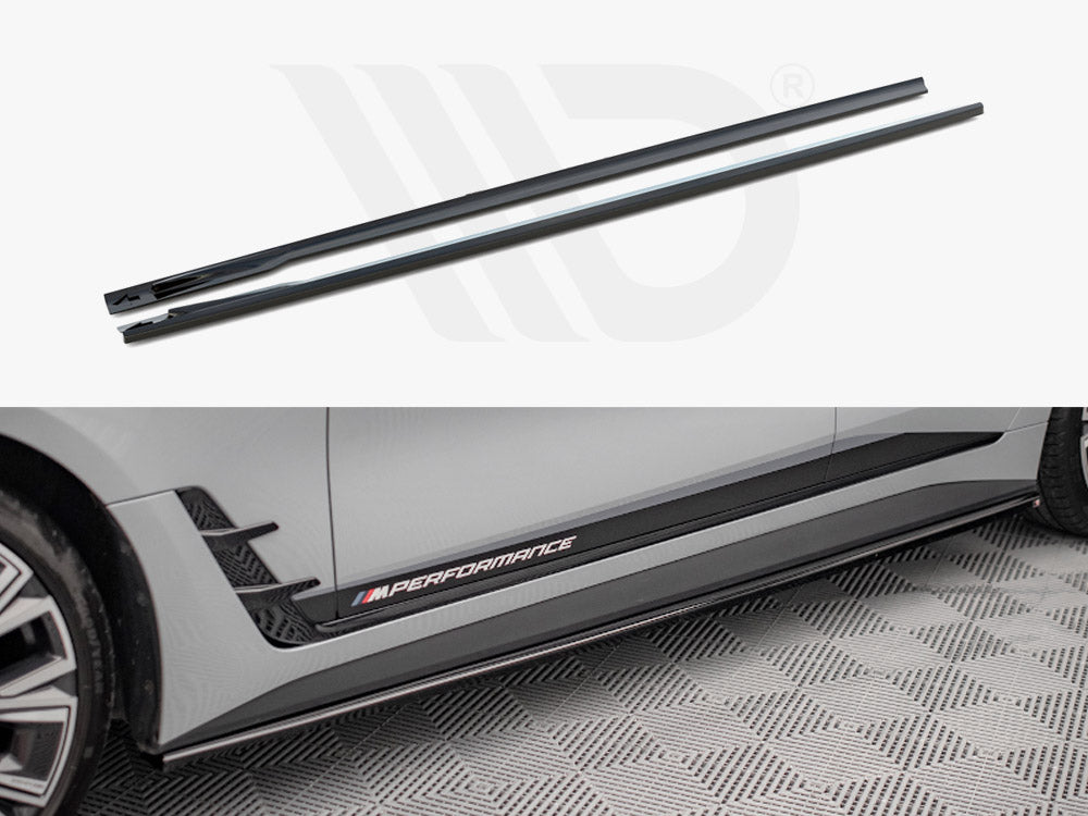 Side Skirts Diffusers V.1 BMW 4 Gran Coupe M-Pack / M440i G26 - Wayside Performance 