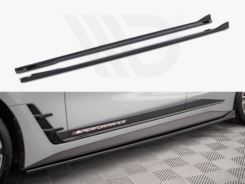 Side Skirts Diffusers V.2 BMW 4 Gran Coupe M-Pack / M440i G26 - Wayside Performance 