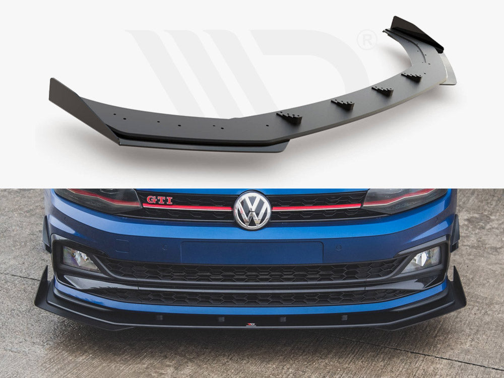 Maxton Racing Front Splitter flaps Vw Polo Gti Mk6 2017