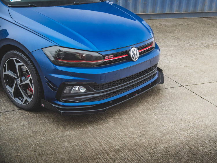 Maxton Racing Front Splitter (+flaps) Vw Polo Gti Mk6 (2017-) - Wayside Performance 