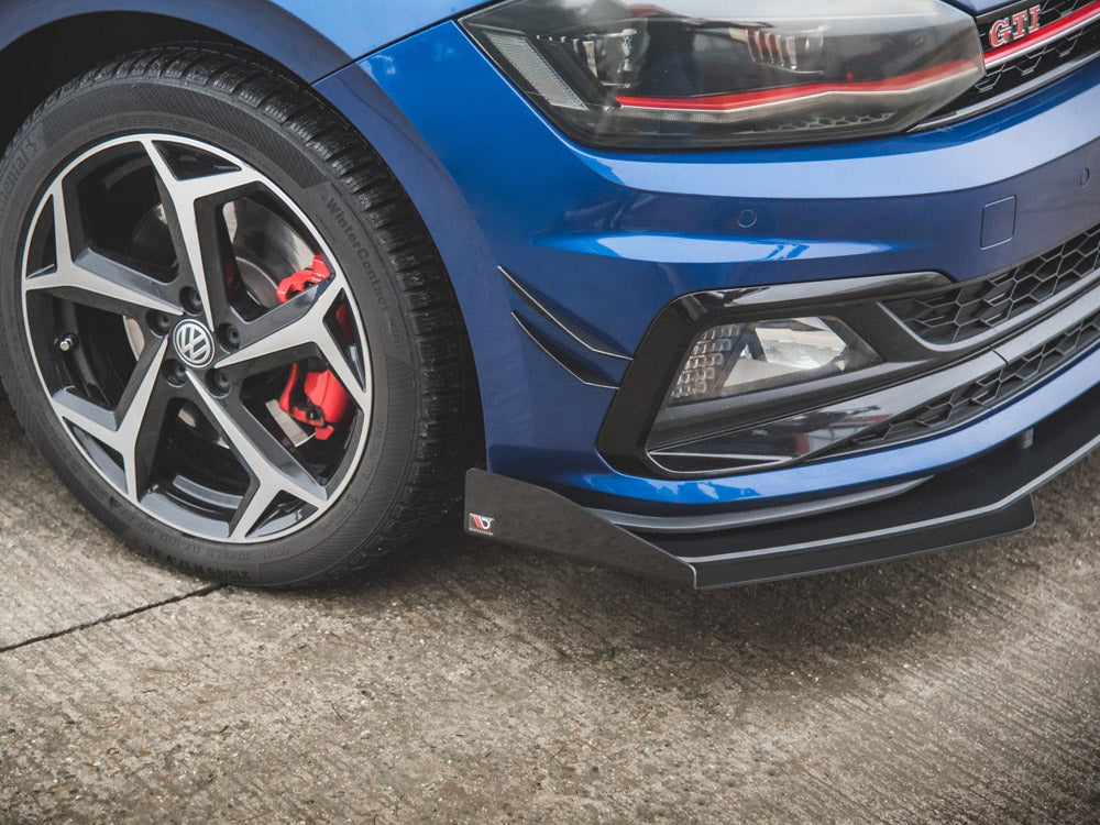 Maxton Racing Front Splitter (+flaps) Vw Polo Gti Mk6 (2017-) - Wayside Performance 