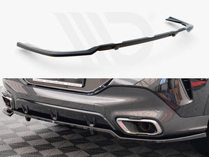 Central Rear Splitter (Vertical Bars) V.3 BMW X6 M-Pack G06 - Wayside Performance 