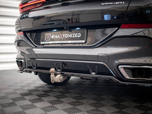 Central Rear Splitter (Vertical Bars) V.3 BMW X6 M-Pack G06 - Wayside Performance 