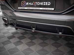Central Rear Splitter (Vertical Bars) V.3 BMW X6 M-Pack G06 - Wayside Performance 