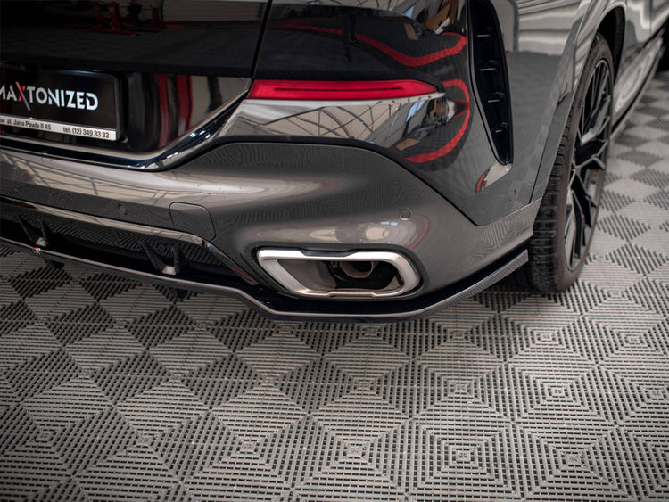 Central Rear Splitter (Vertical Bars) V.2 BMW X6 M-Pack G06 - Wayside Performance 