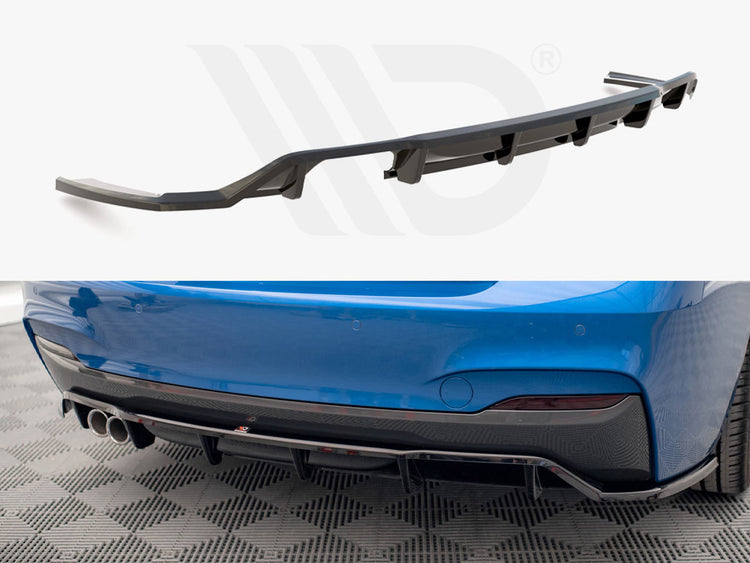 Central Rear Splitter (Vertical Bars) BMW 2 M-Pack F22 - Wayside Performance 
