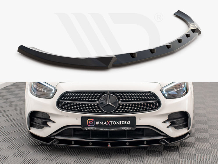 Front Splitter V.2 Mercedes E AMG Line W213 Facelift - Wayside Performance 