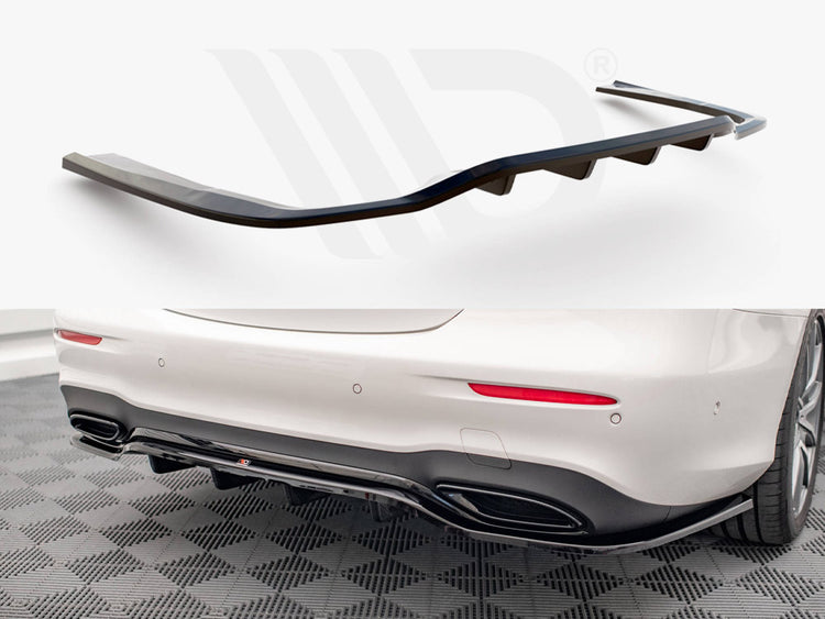 Central Rear Splitter (Vertical Bars) Mercedes E AMG Line W213 Facelift - Wayside Performance 