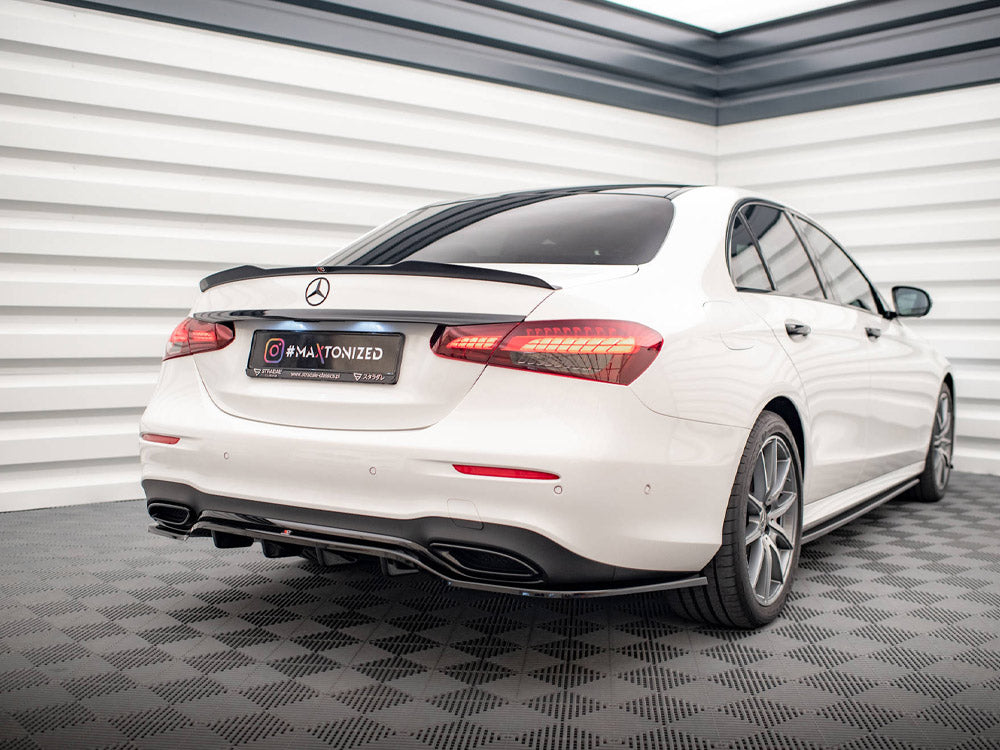 Central Rear Splitter (Vertical Bars) Mercedes E AMG Line W213 Facelift - Wayside Performance 