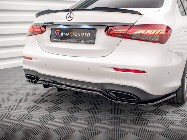 Central Rear Splitter (Vertical Bars) Mercedes E AMG Line W213 Facelift - Wayside Performance 