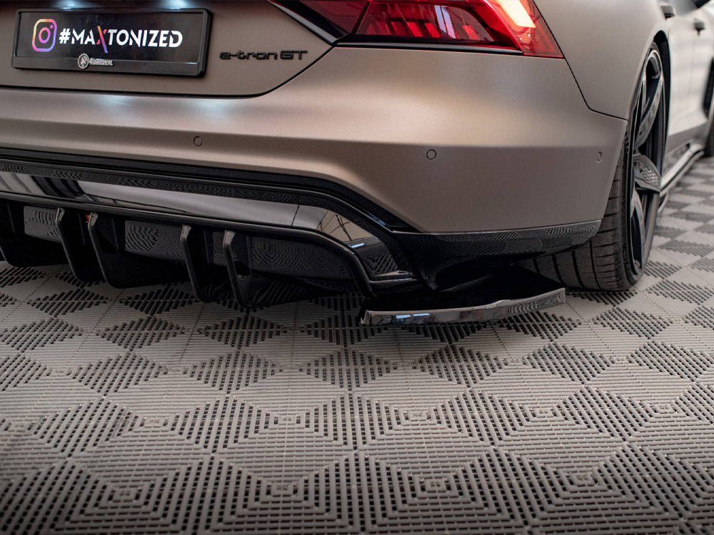 Rear Side Splitters V.2 Audi e-Tron GT / RS GT Mk1 - Wayside Performance 