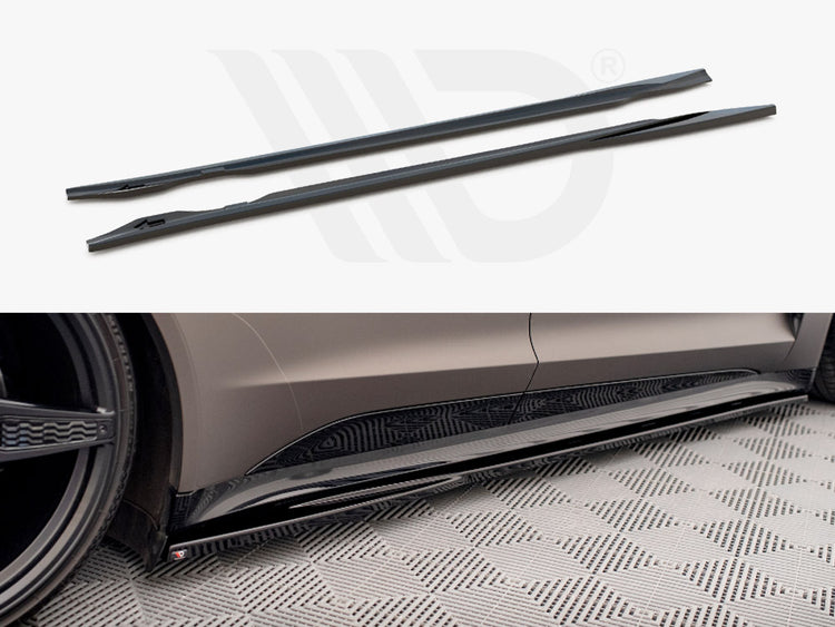 Side Skirts Diffusers V.1 Audi e-Tron GT / RS GT Mk1 - Wayside Performance 