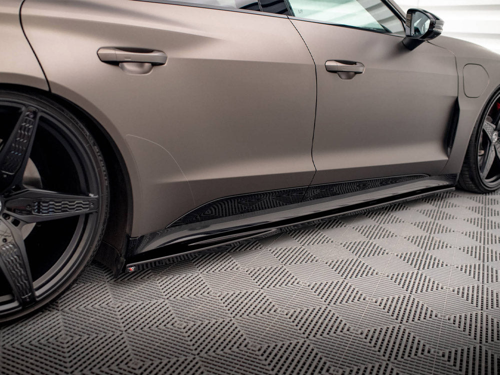 Side Skirts Diffusers V.1 Audi e-Tron GT / RS GT Mk1 - Wayside Performance 