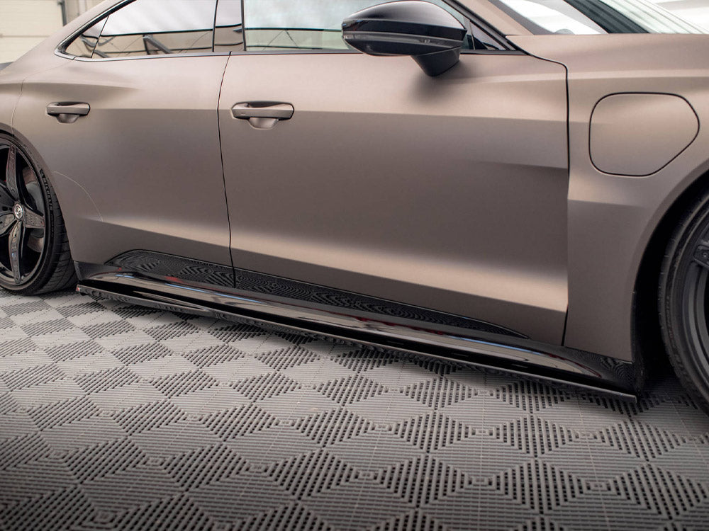 Side Skirts Diffusers V.1 Audi e-Tron GT / RS GT Mk1 - Wayside Performance 