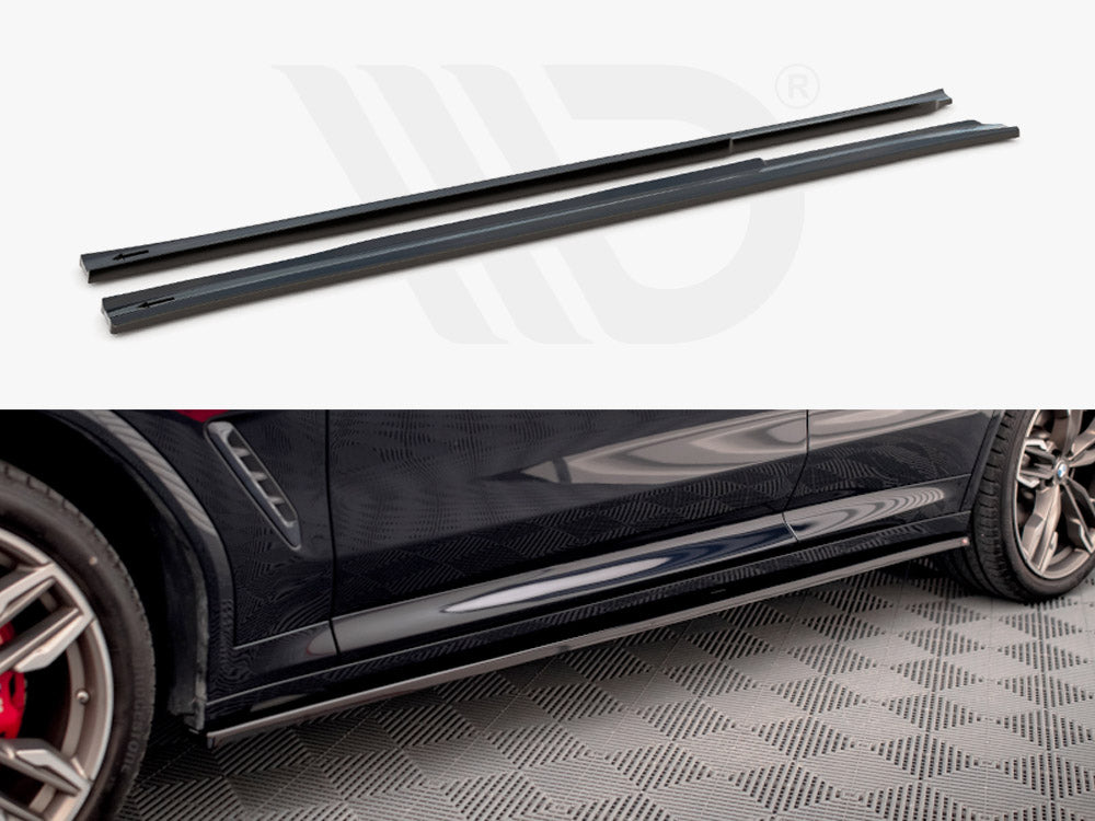 Side Skirts Diffusers V.1 BMW X3 M40d / M40i / M-Pack G01 - Wayside Performance 