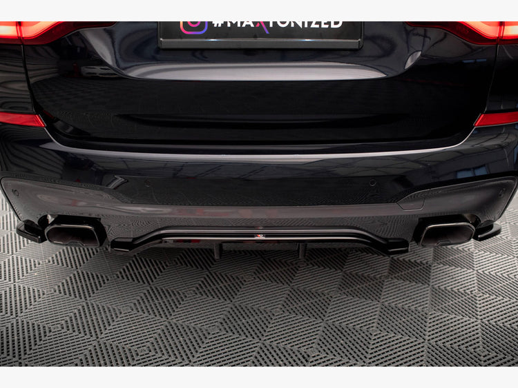 Central Rear Splitter (Vertical Bars) BMW X3 M40i / M40d G01 - Wayside Performance 