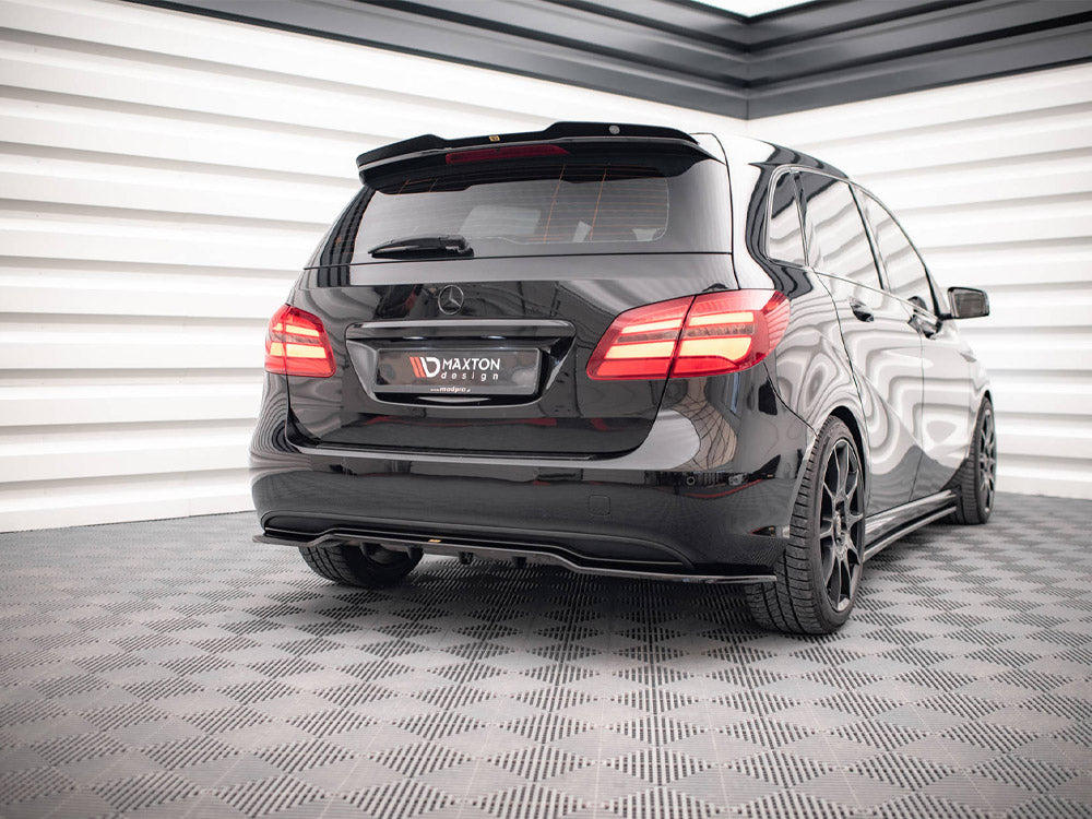 Central Rear Splitter (Vertical Bars) Mercedes B W246 Facelift - Wayside Performance 