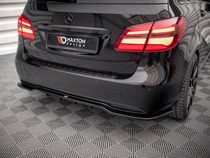 Central Rear Splitter (Vertical Bars) Mercedes B W246 Facelift - Wayside Performance 