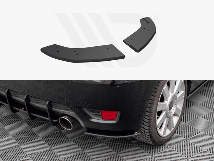 Street PRO Rear Side Splitters Ford Fiesta ST Mk6 - Wayside Performance 