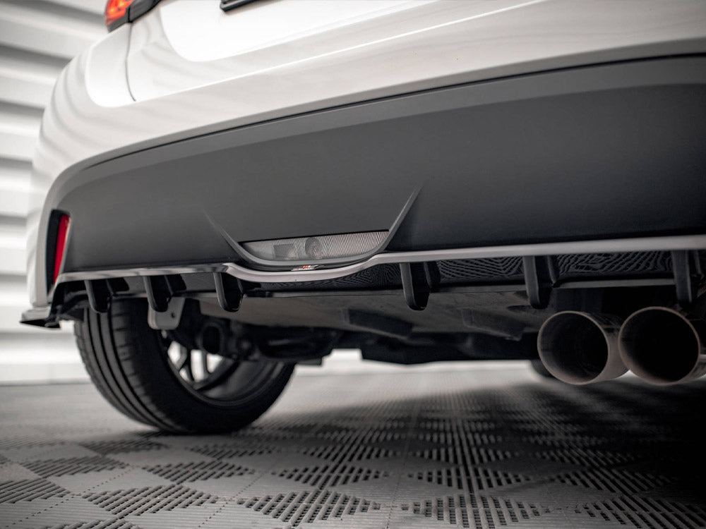 Central Rear Splitter V.2 (Vertical Bars) Toyota Yaris Mk4 - Wayside Performance 