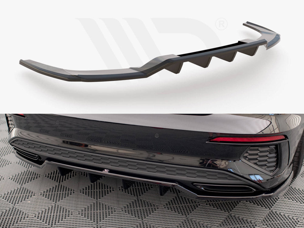 Central Rear Splitter (Vertical Bars) Audi A3 S-Line Sedan 8Y - Wayside Performance 