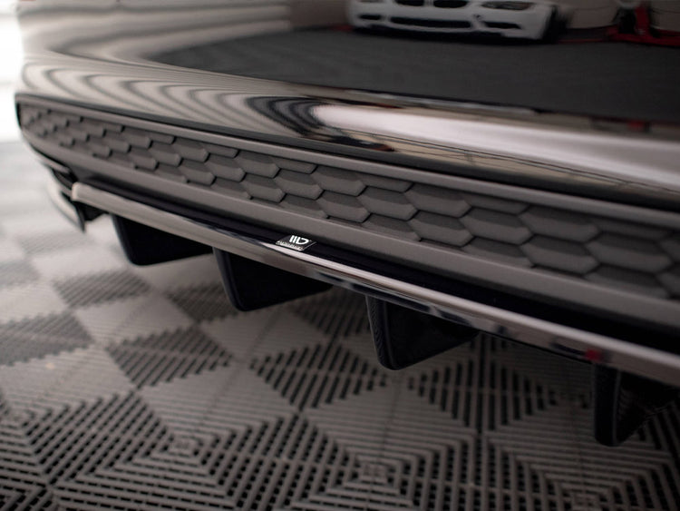 Central Rear Splitter (Vertical Bars) Audi A3 S-Line Sedan 8Y - Wayside Performance 