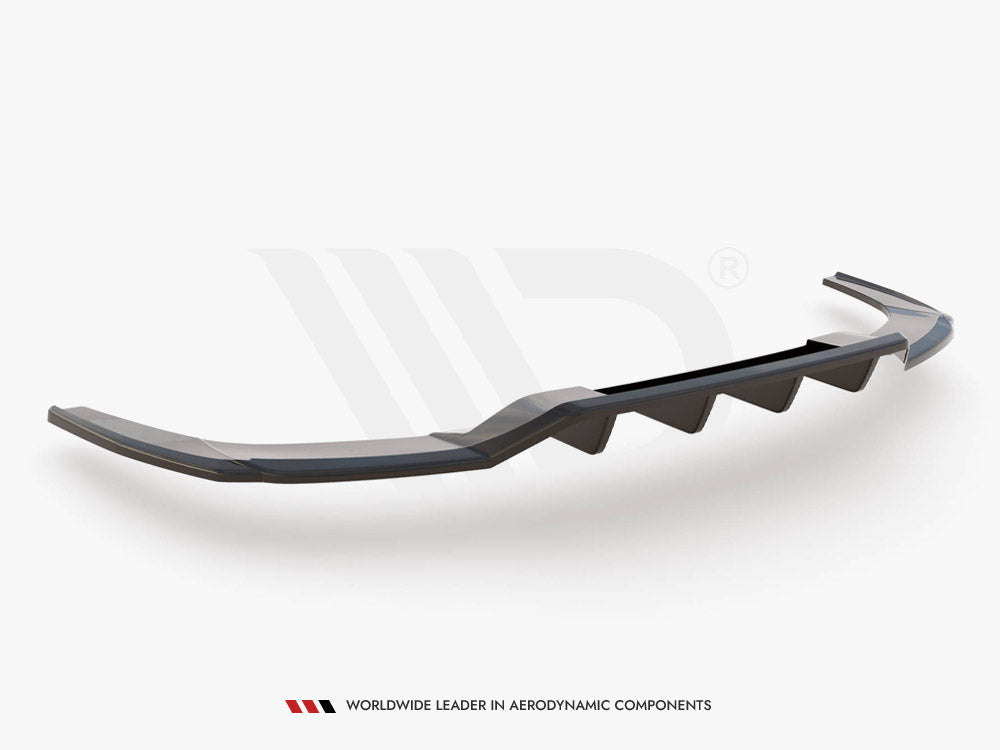 Central Rear Splitter (Vertical Bars) Audi A3 S-Line Sedan 8Y - Wayside Performance 
