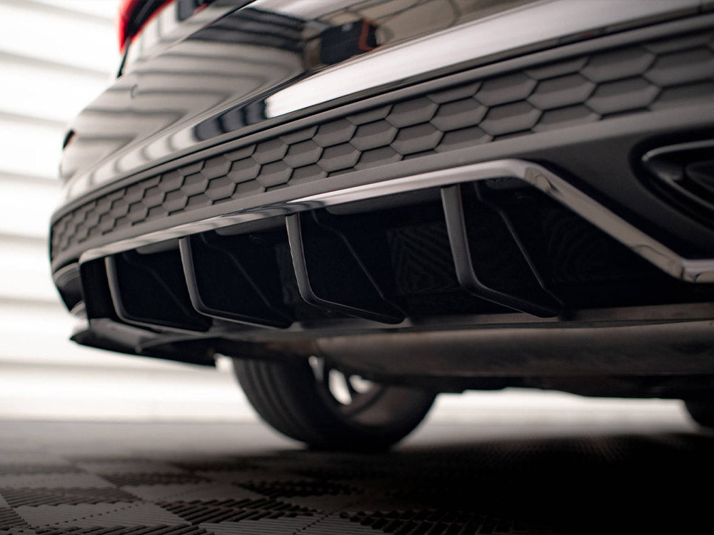 Central Rear Splitter (Vertical Bars) Audi A3 S-Line Sedan 8Y - Wayside Performance 
