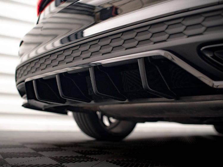 Central Rear Splitter (Vertical Bars) Audi A3 S-Line Sedan 8Y - Wayside Performance 
