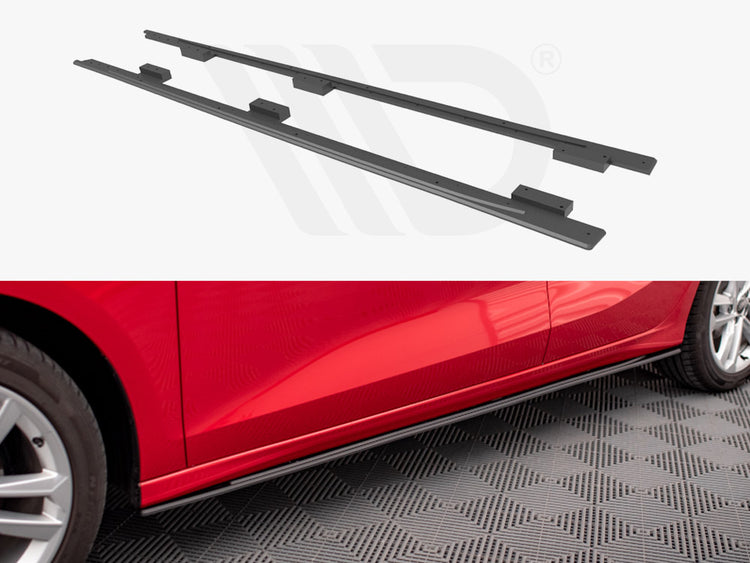 Street PRO Side Skirts Diffusers Audi A3 8Y - Wayside Performance 